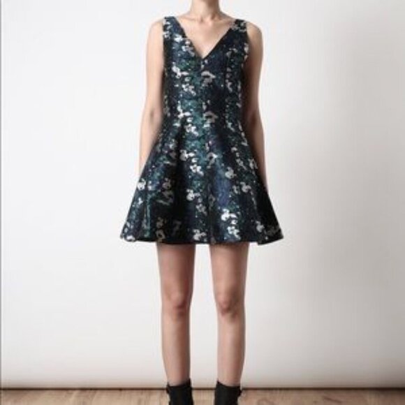 Open Ceremony Brocade Floral Dress - Picture 1 of 8